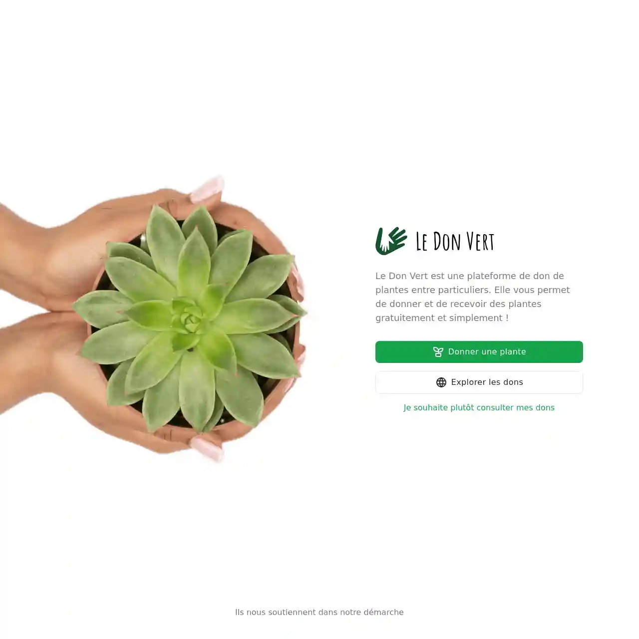 Un site de don de plantes entre particuliers dans toute la France.